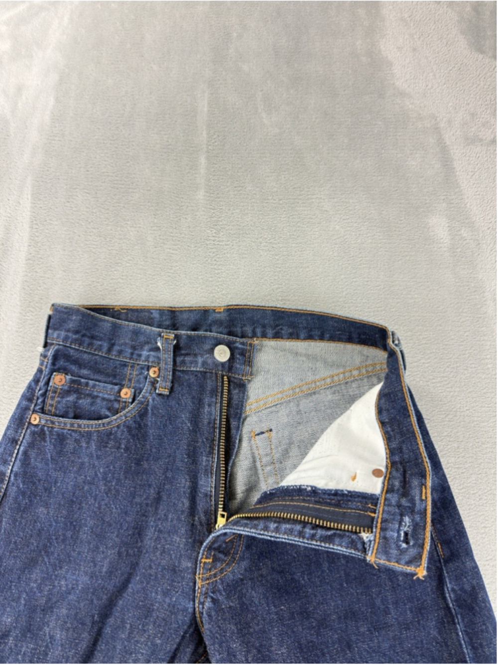 Vintage Levi's 702xx Red Selvedge Made In Japan Men Size 27 W X 33 L Zipper Fly - Picture 9 of 11